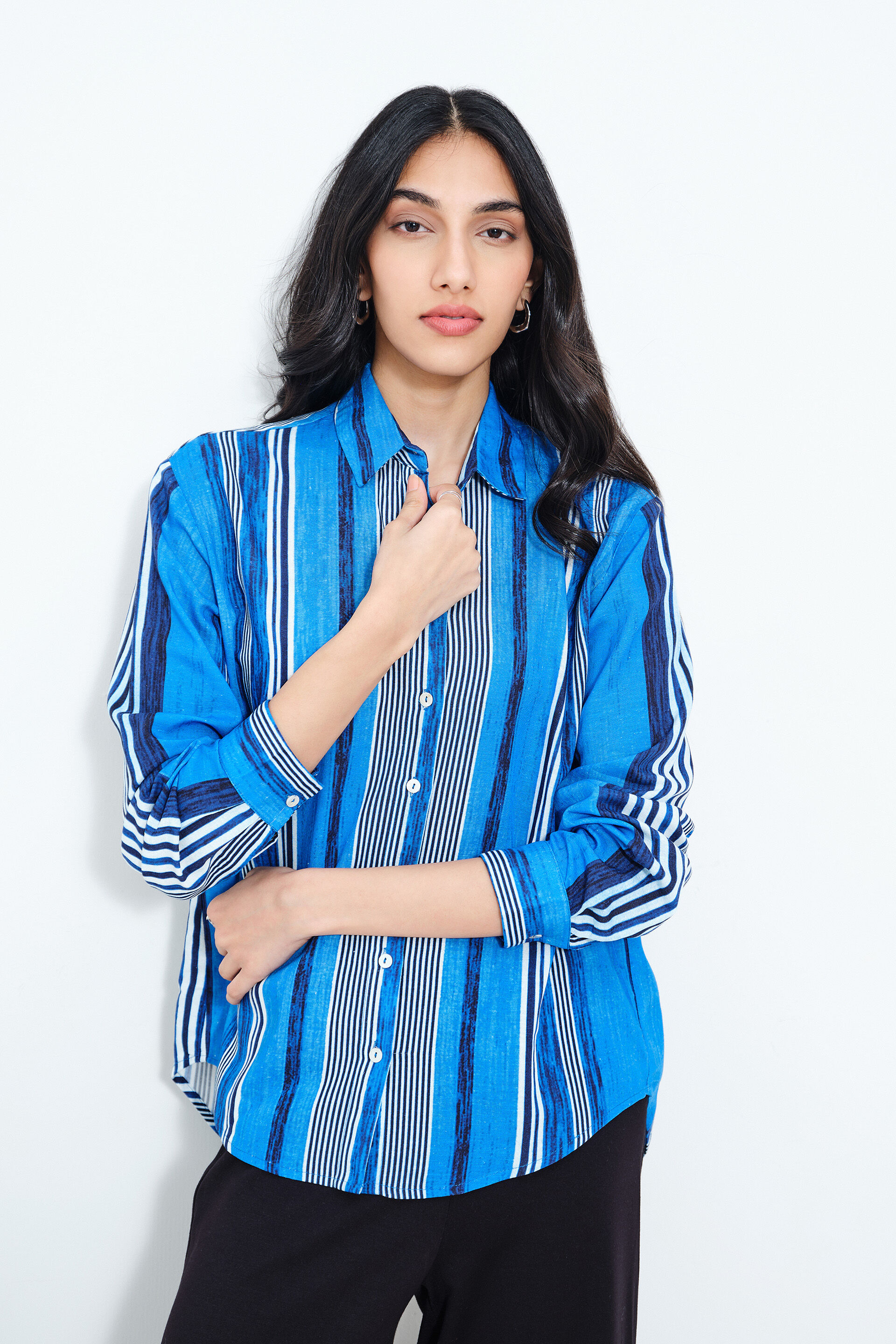 Serene Sapphire Shirt, Blue, image 4